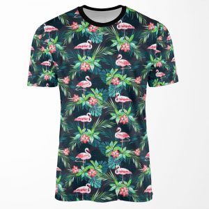Bright Flamingos All-over-print T-shirt