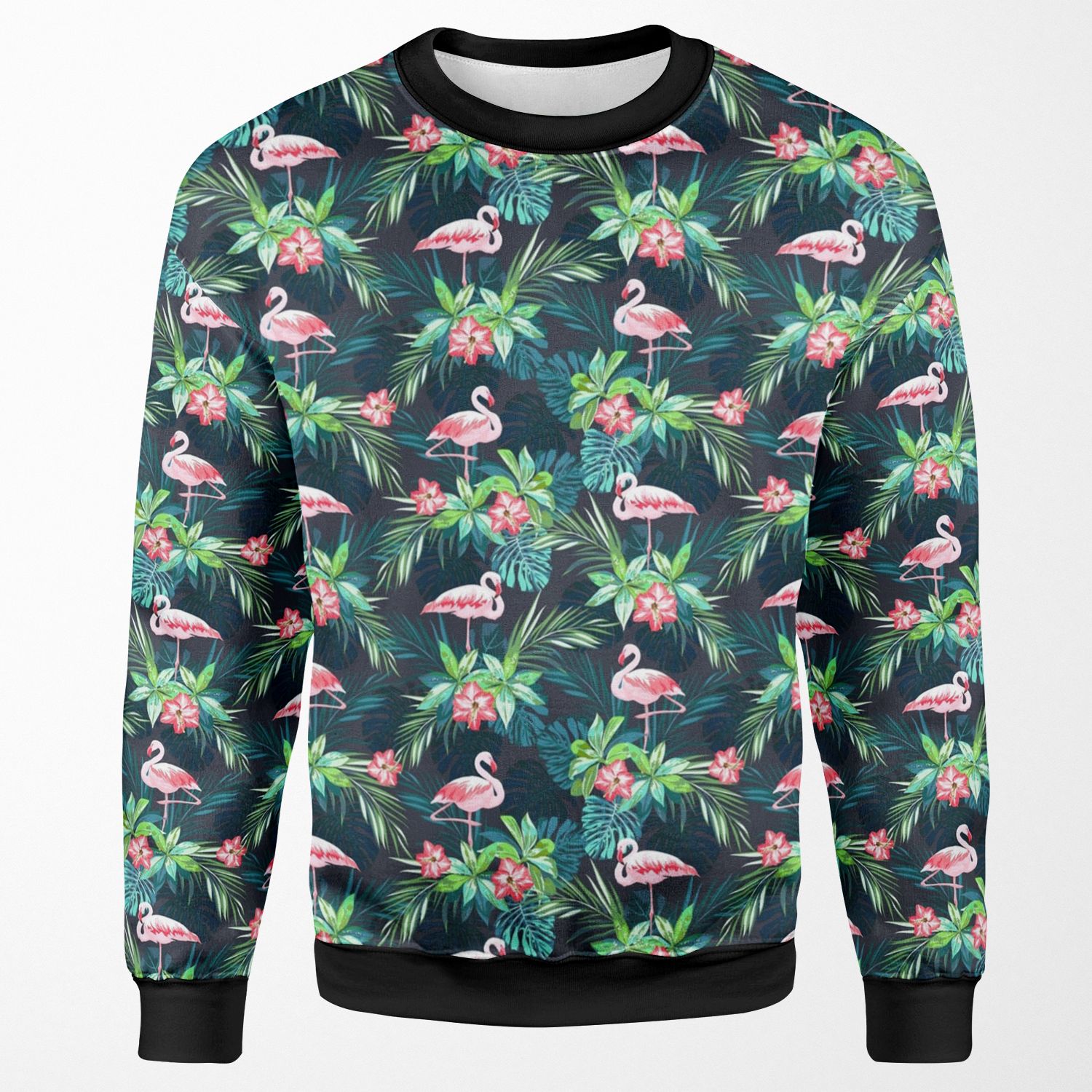 Bright Flamingos All-over-print Unisex Sweatshirt