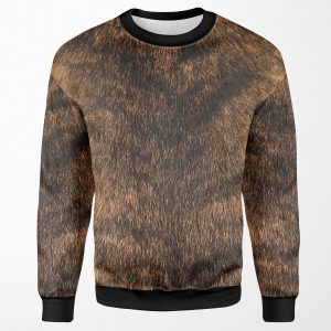 Brindle Animal Print Brown Brindle Dog All-over-print Unisex Sweatshirt