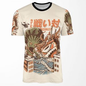 Brocco Vs Ramen Kaijus All-over-print T-shirt