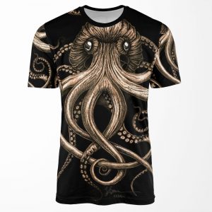 Bronze Kraken All-over-print T-shirt