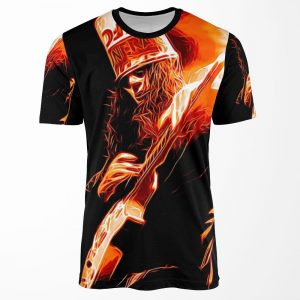 Buckethead Electric Burst All-over-print T-shirt