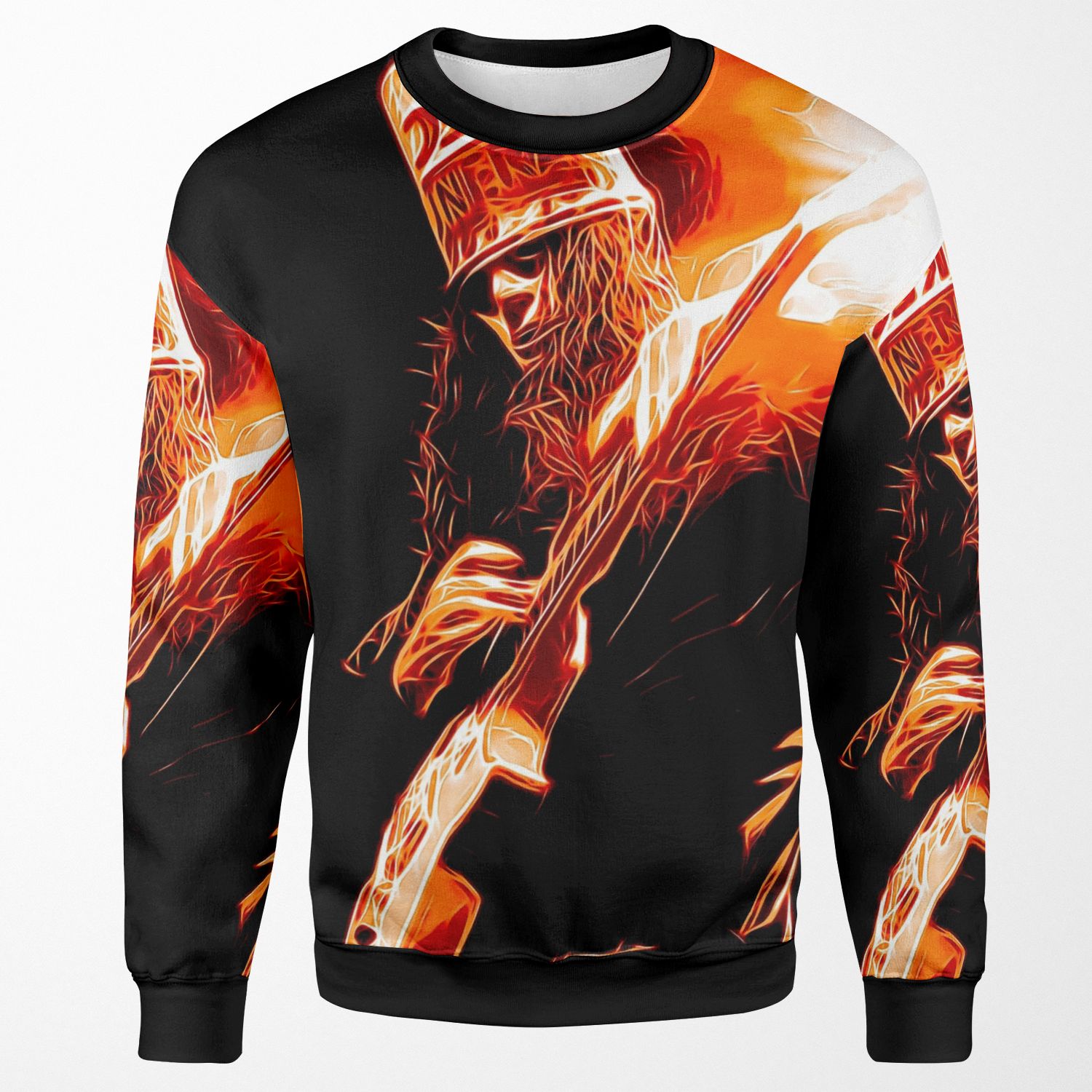 Buckethead Electric Burst All-over-print Unisex Sweatshirt