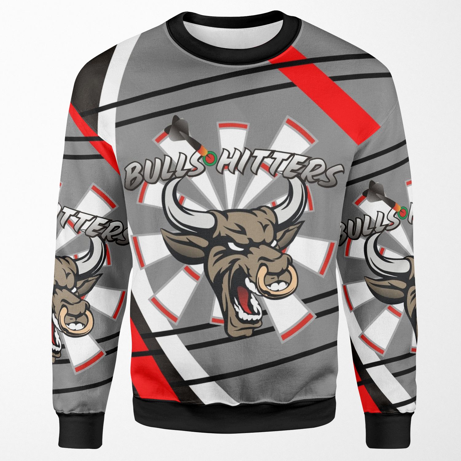 Bull Hitters Darts Team All-over-print Unisex Sweatshirt
