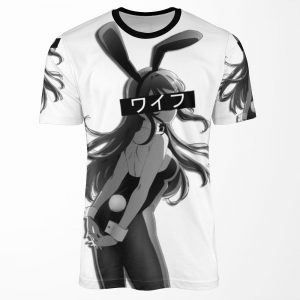 Bunny Girl Senpai Mai Sakurajima Waifu All-over-print T-shirt