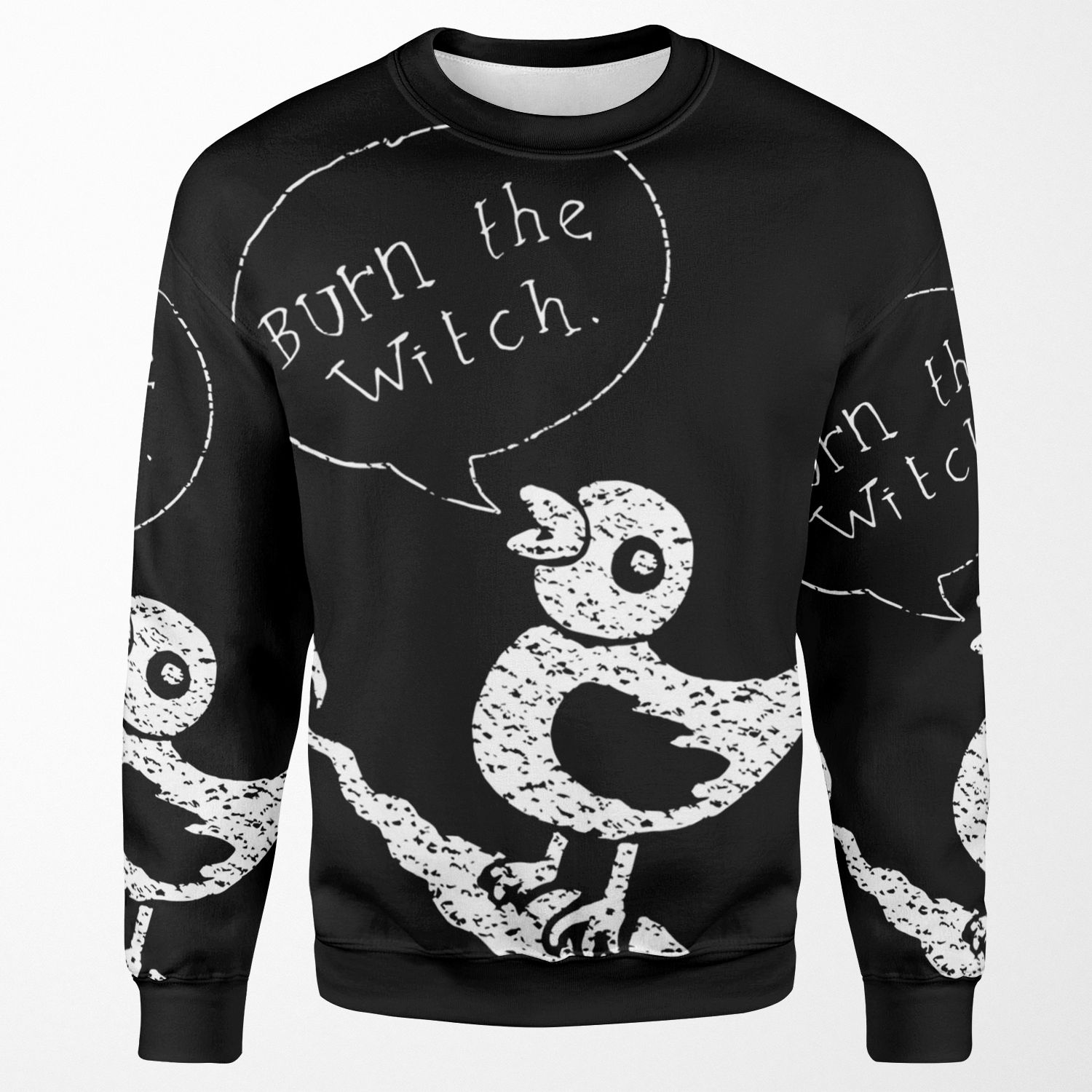Burn The Witch White All-over-print Unisex Sweatshirt