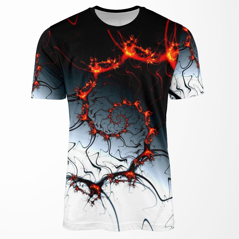 Burning Fractal All-over-print T-shirt