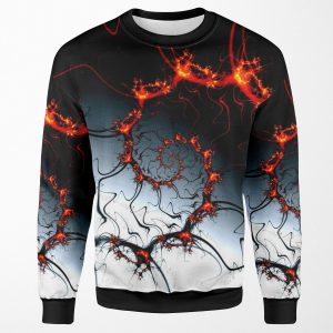 Burning Fractal All-over-print Unisex Sweatshirt