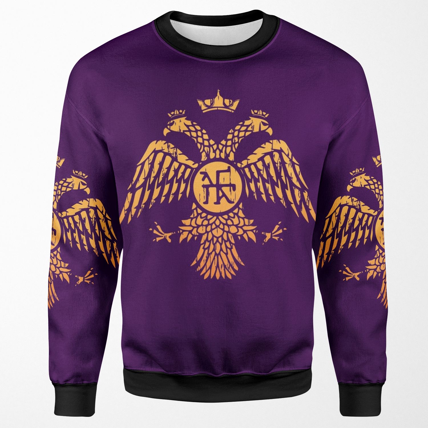 Byzantine Eagle Symbol Flag All-over-print Unisex Sweatshirt