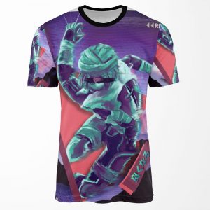 C H A I N S Exe All-over-print T-shirt