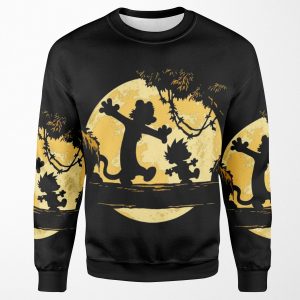 Calv And Hobb Shilloute 01 All-over-print Unisex Sweatshirt