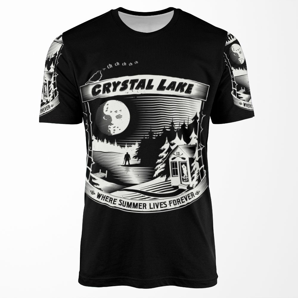 Camp Crystal Lake Where Summer Lives Forever All-over-print T-shirt