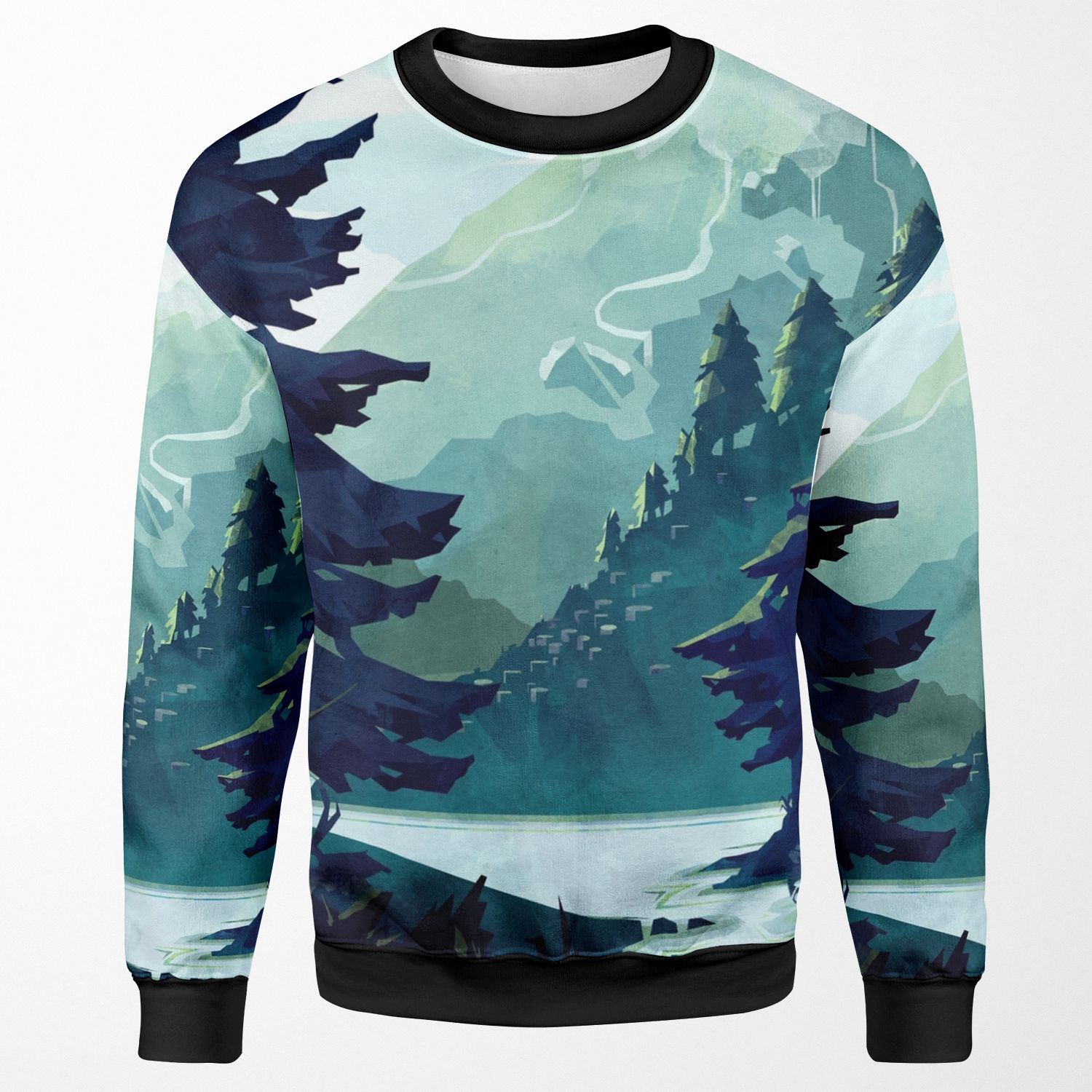 Canadian Mountain All-over-print Unisex Sweatshirt