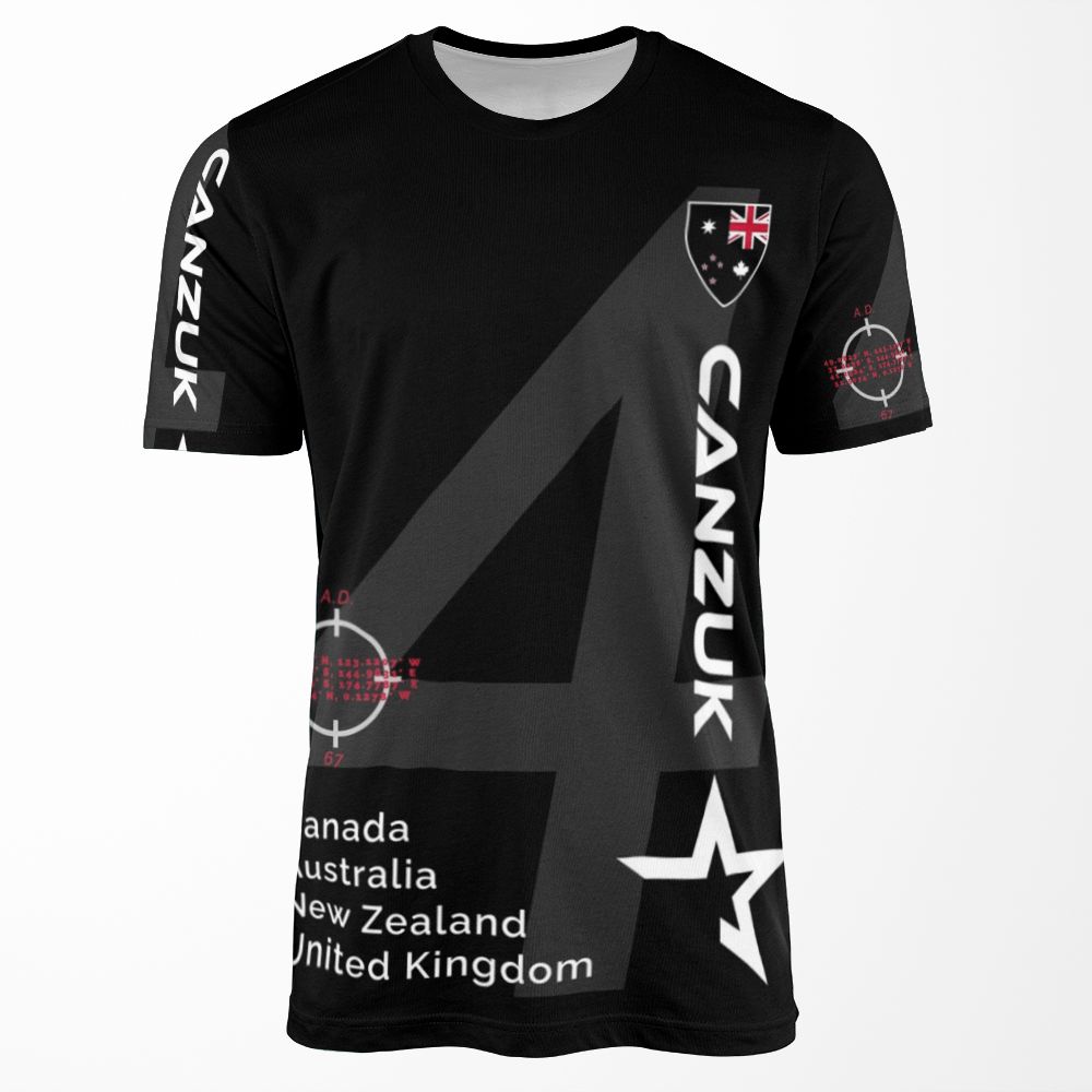 Canzuk Sports Design All-over-print T-shirt