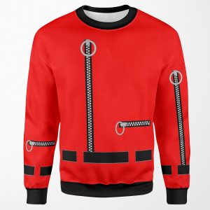 Captain Scarlet Blue Grey Whatever All-over-print Unisex Sweatshirt