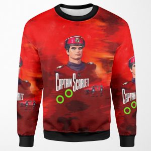 Captain Scarlet Drawing 1 All-over-print Unisex Sweatshirt