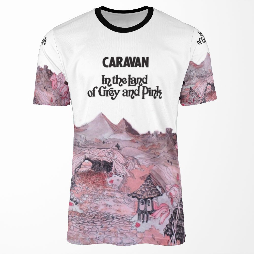 Caravan In The Land Of Grey And Pink All-over-print T-shirt