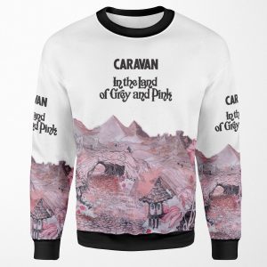 Caravan In The Land Of Grey And Pink All-over-print Unisex Sweatshirt