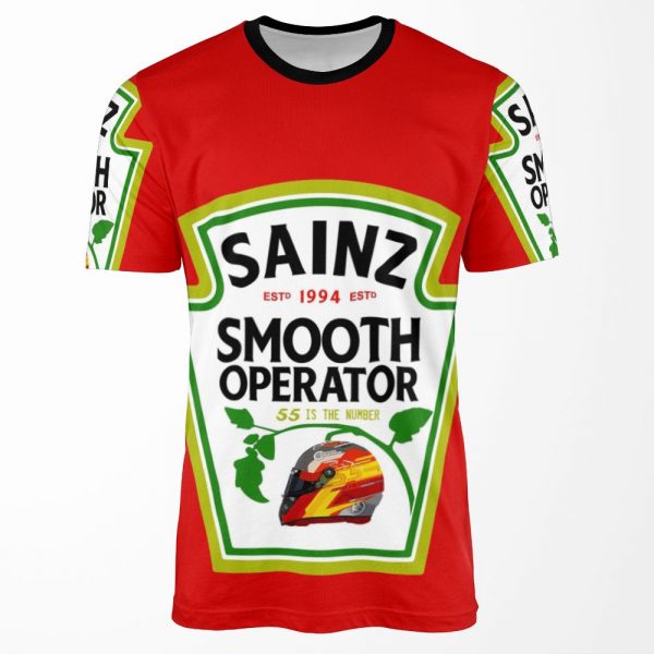 Carlos Sainz Smooth Chili Sauce All-over-print T-shirt