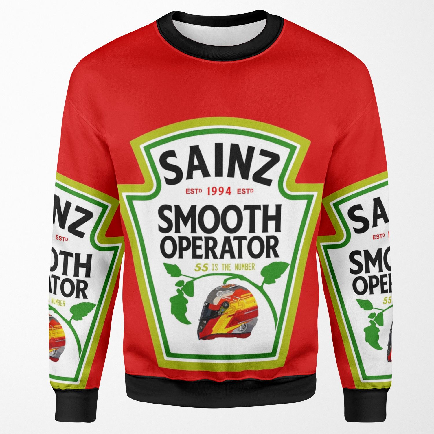 Carlos Sainz Smooth Chili Sauce All-over-print Unisex Sweatshirt