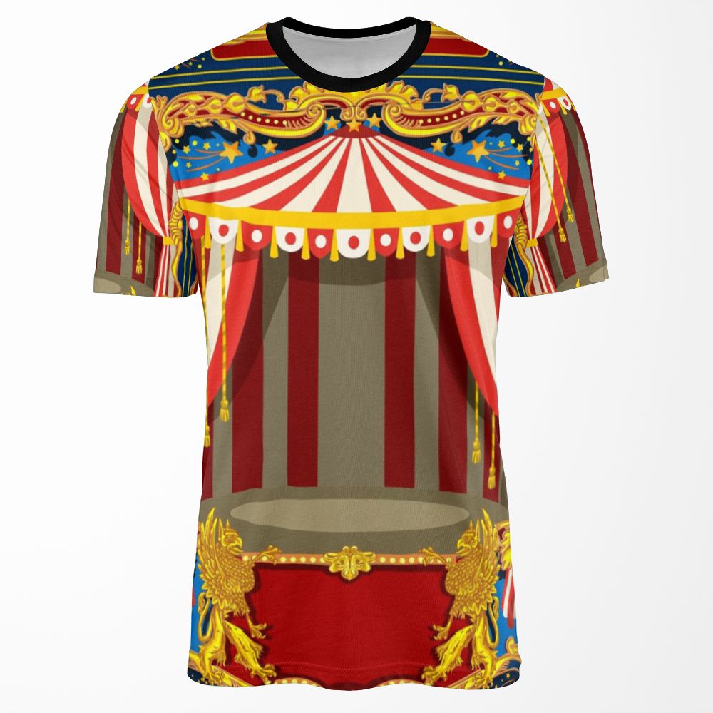 Carnival Circus Vintage All-over-print T-shirt