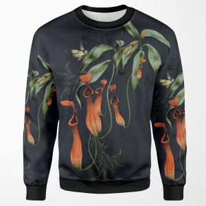 Carnivorous Pitcher Plant Dark All-over-print Unisex Sweatshirt
