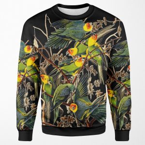 Carolina Parakeet Color Study All-over-print Unisex Sweatshirt