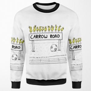 Carrow Road Canary Cartoon Inspired By Norwich City Fc All-over-print Unisex Sweatshirt