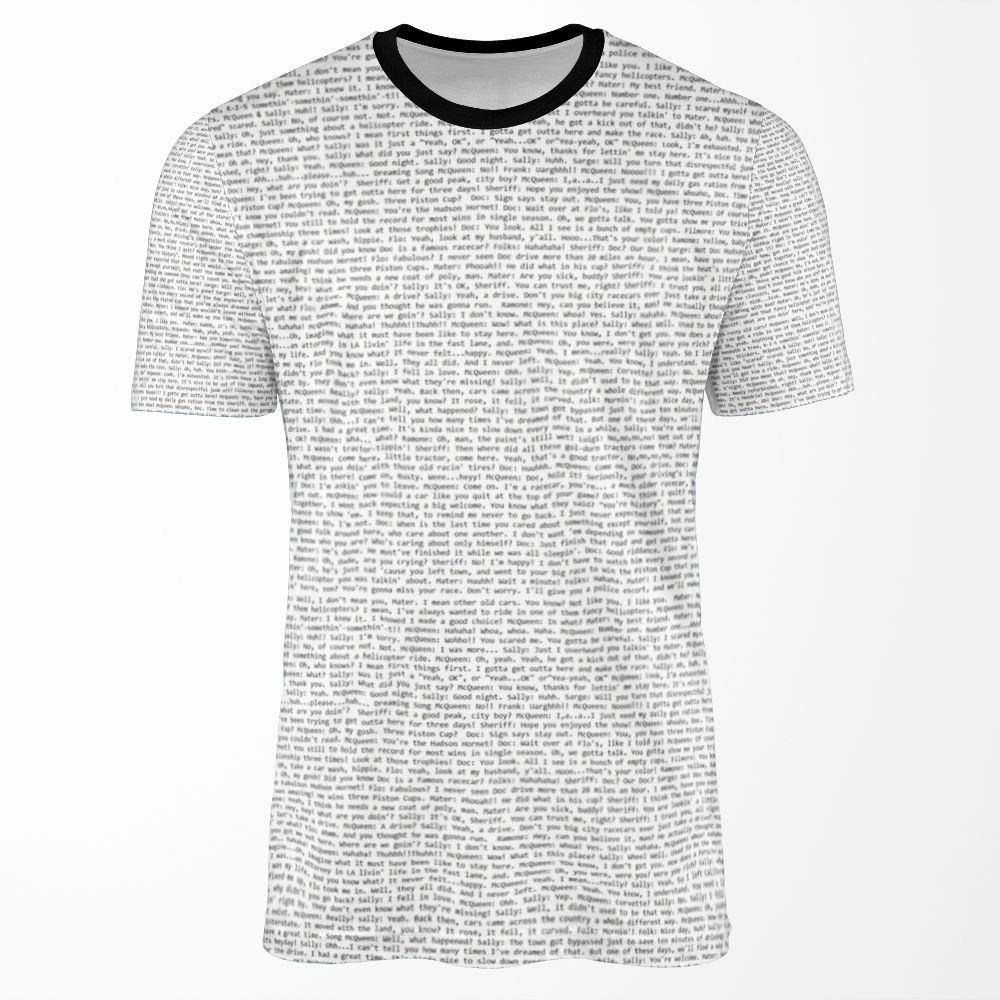 Cars Script All-over-print T-shirt