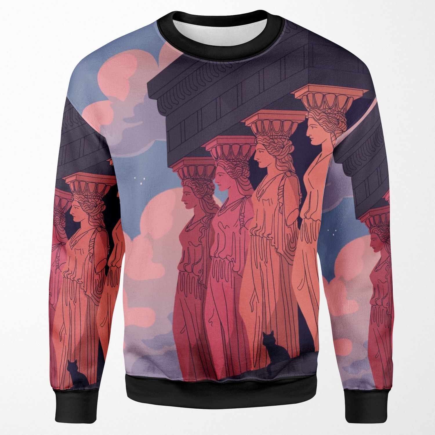 Caryatids At Dusk All-over-print Unisex Sweatshirt