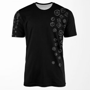 Cascading Dice All-over-print T-shirt