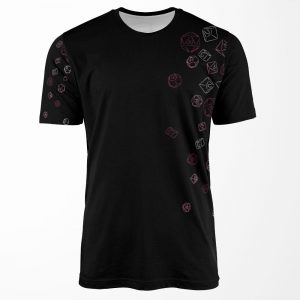 Cascading Pink Dice All-over-print T-shirt