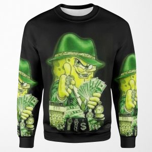 Cash Money Pimp Spongebob All-over-print Unisex Sweatshirt