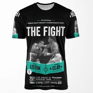 Cassius Clay Vs Sonny Liston Ali Boxing Shirt All-over-print T-shirt