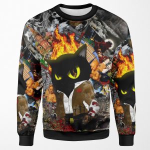 Cat Behemoth Master And Margarita All-over-print Unisex Sweatshirt