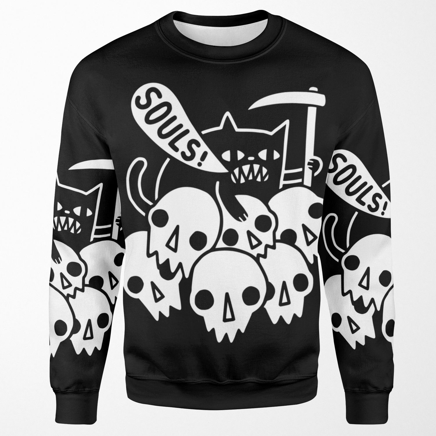 Cat Got Your Soul All-over-print Unisex Sweatshirt