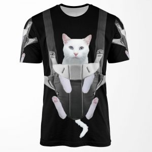 Cat In Baby Carrier All-over-print T-shirt