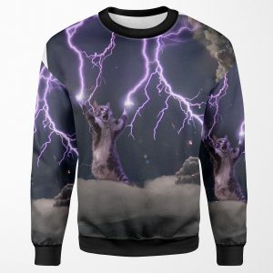 Cat Lightning All-over-print Unisex Sweatshirt