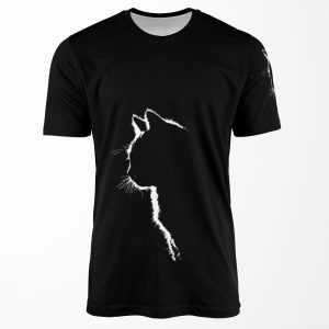 Cat Silhouette All-over-print T-shirt