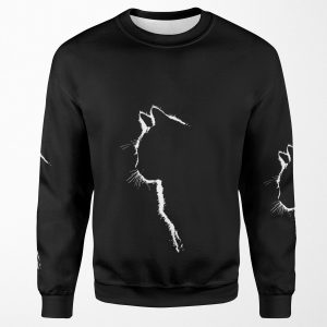 Cat Silhouette All-over-print Unisex Sweatshirt
