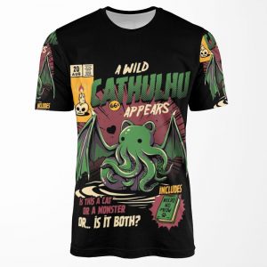 Cathulhu All-over-print T-shirt