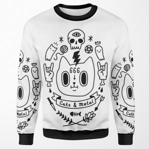 Cats And Metal All-over-print Unisex Sweatshirt