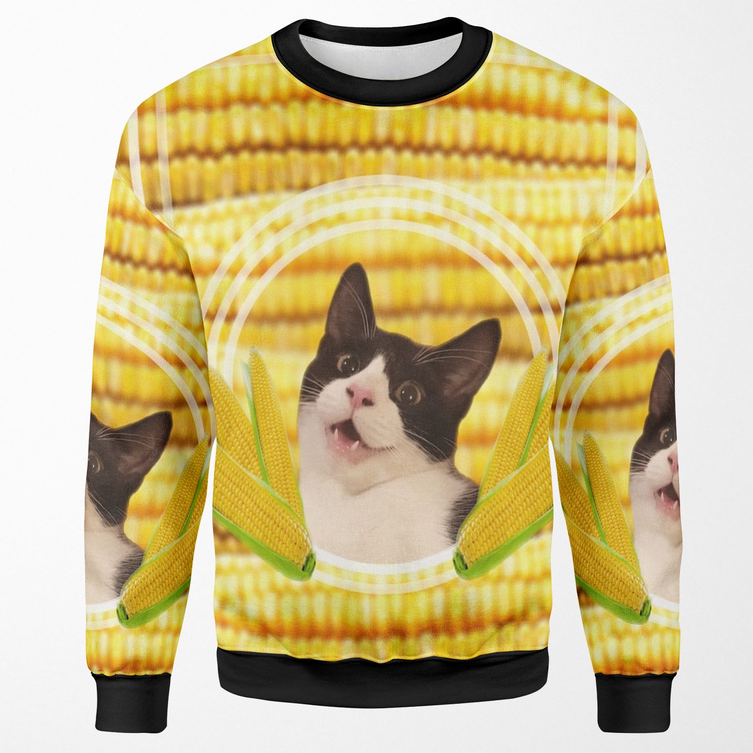 Cats Want The Corn All-over-print Unisex Sweatshirt