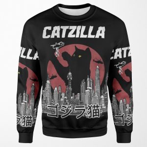 Catzilla Vintage All-over-print Unisex Sweatshirt