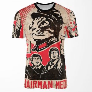 Chairman Meow Kittens Of The World Unite All-over-print T-shirt