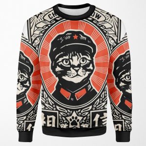 Chairman Meow Kittens Of The World Unite Meow Tse Tung All-over-print Unisex Sweatshirt