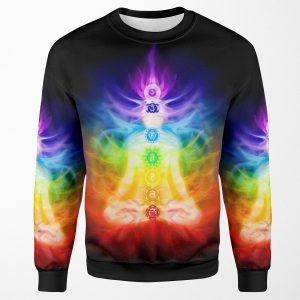 Chakras And Energy Flow On Human Body Art Photo Print All-over-print Unisex Sweatshirt