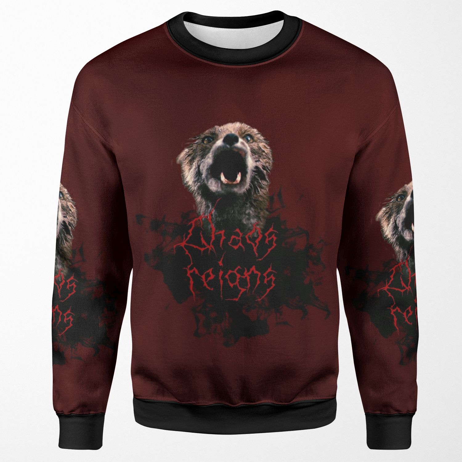 Chaos Reigns All-over-print Unisex Sweatshirt