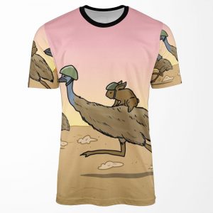 Charge Of The Bunny Emu Cavalry All-over-print T-shirt