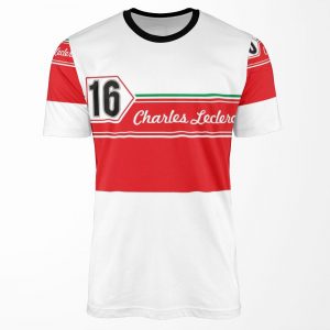 Charles Leclerc 16 Retro F1 All-over-print T-shirt